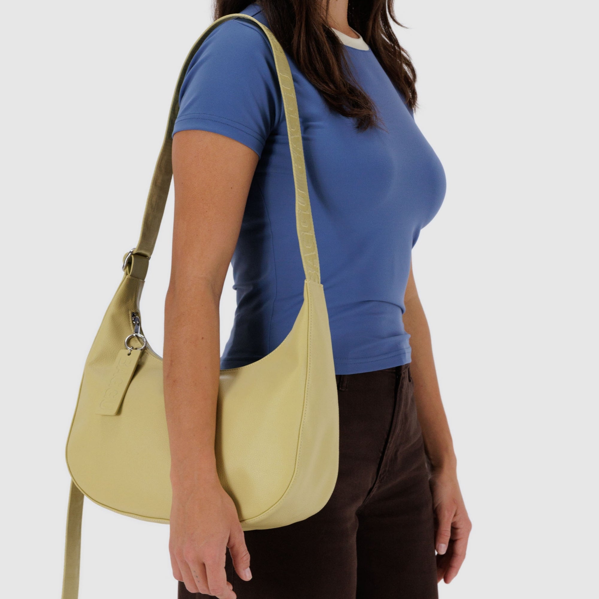 Baggu Medium Recycled Leather Crescent Bag