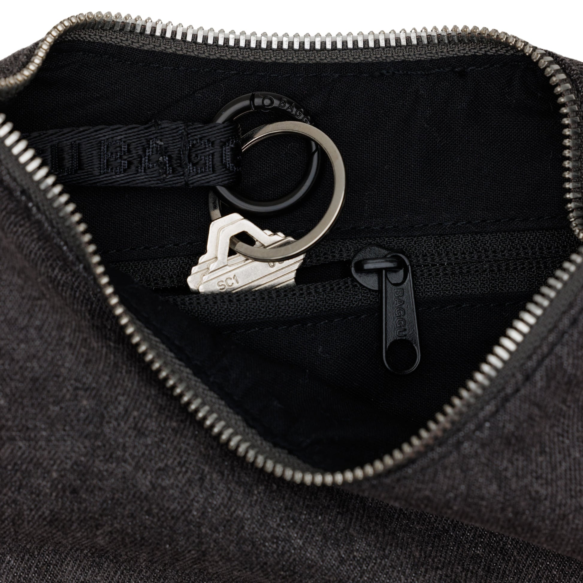 Baggu Small Denim Crescent Bag