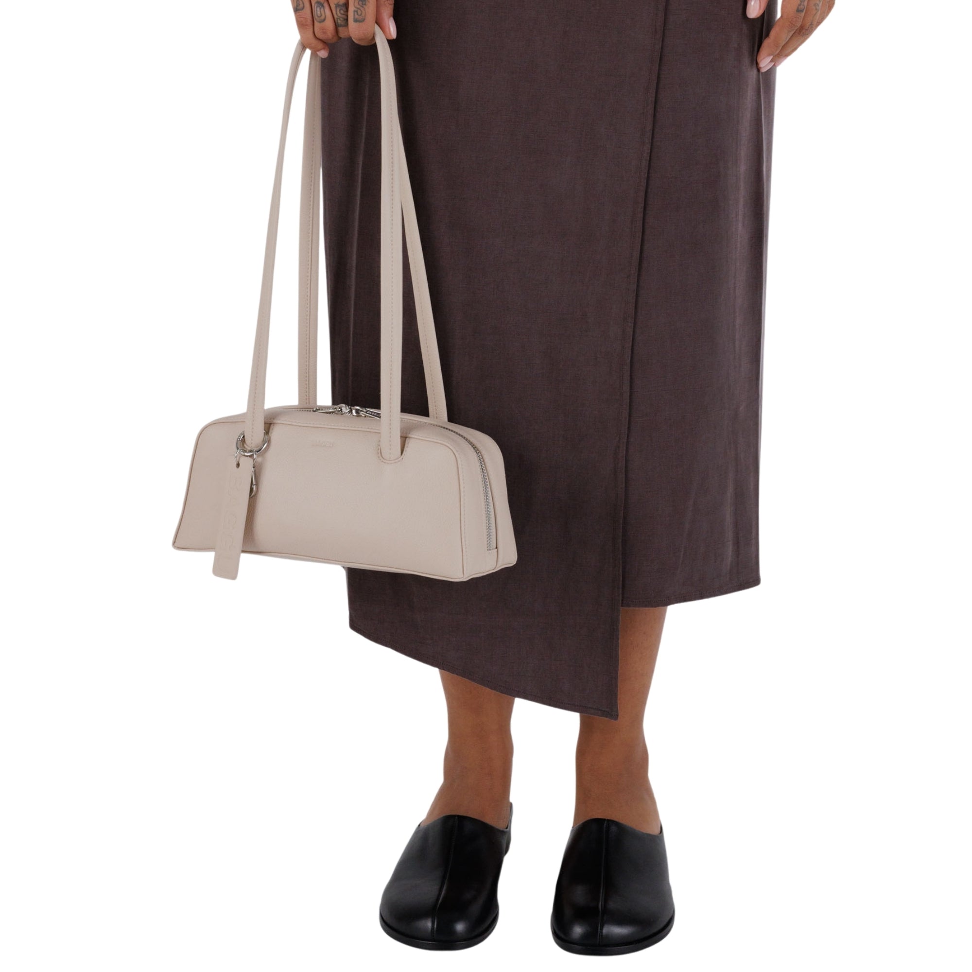 Baggu Small Recycled Leather Bowler Bag