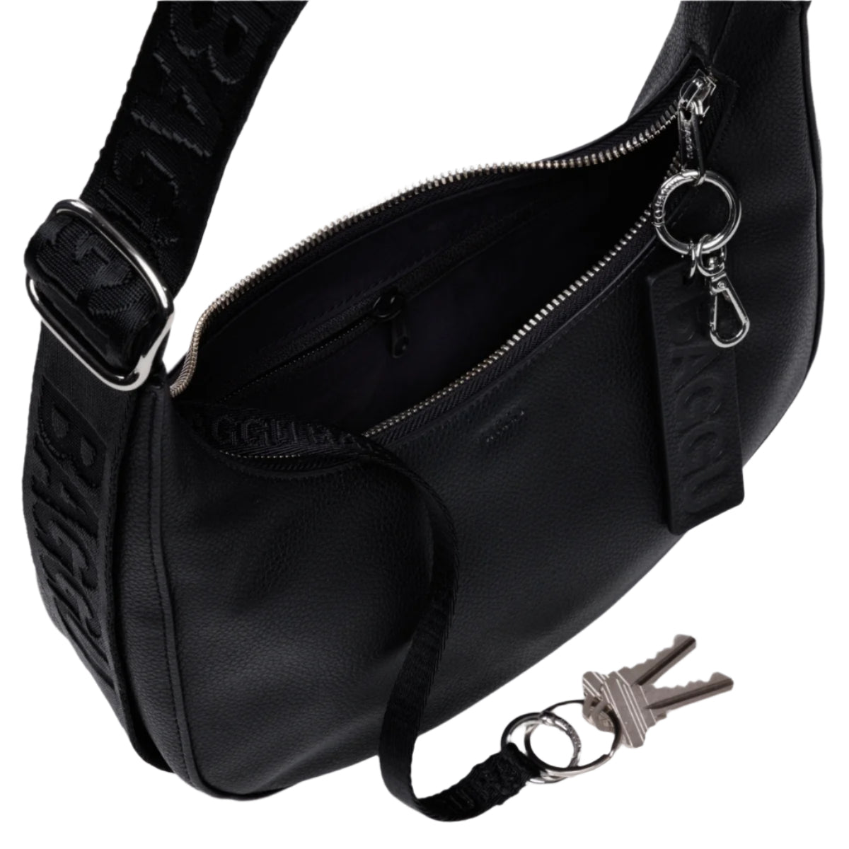 Baggu Small Recycled Leather Crescent Bag