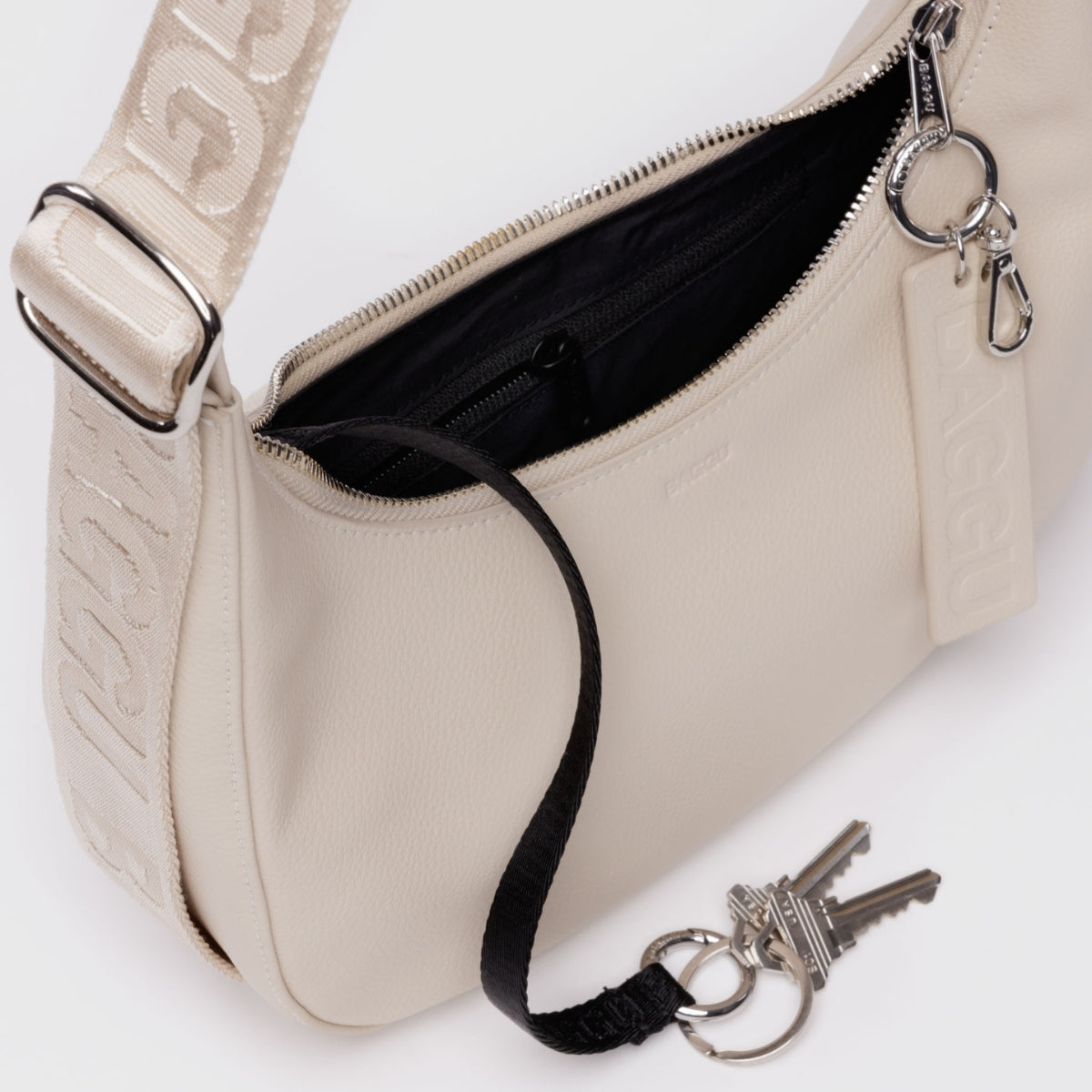 Baggu Small Recycled Leather Crescent Bag