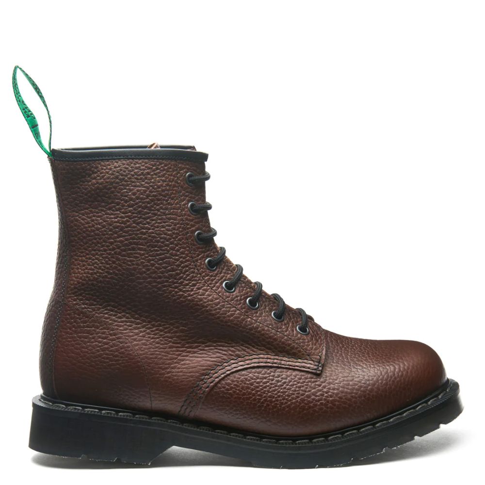 Solovair Eye Derby Boot in Gaucho Brown Grain1