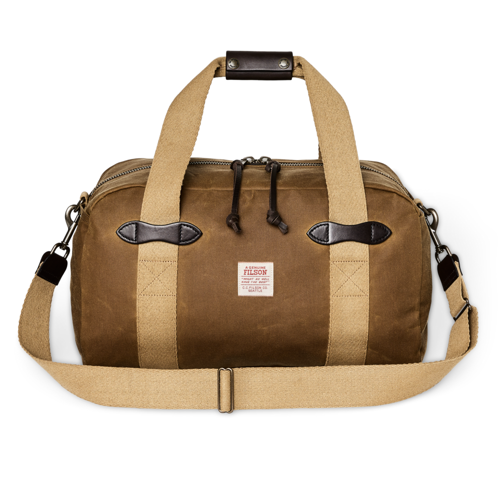 Filson Small Tin Cloth Duffle Bag in Dark Tan – Te Koop