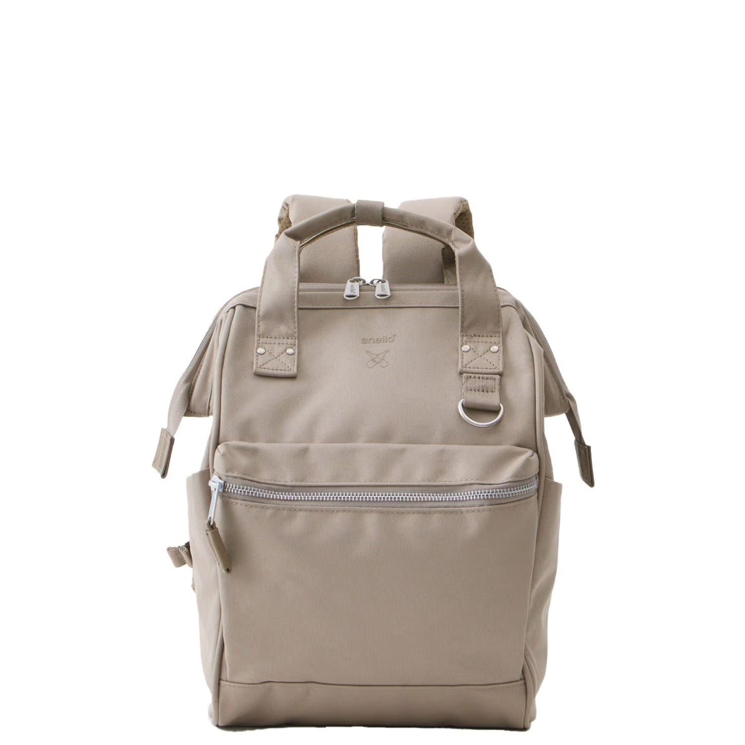 anello backpack mini #AT-B0197B small with side pockets black Clothing, Shoes & Accessories Made of a light rigid polycanvas which is perfectly suitable for everyday use Anello Cross Bottle Backpack Small