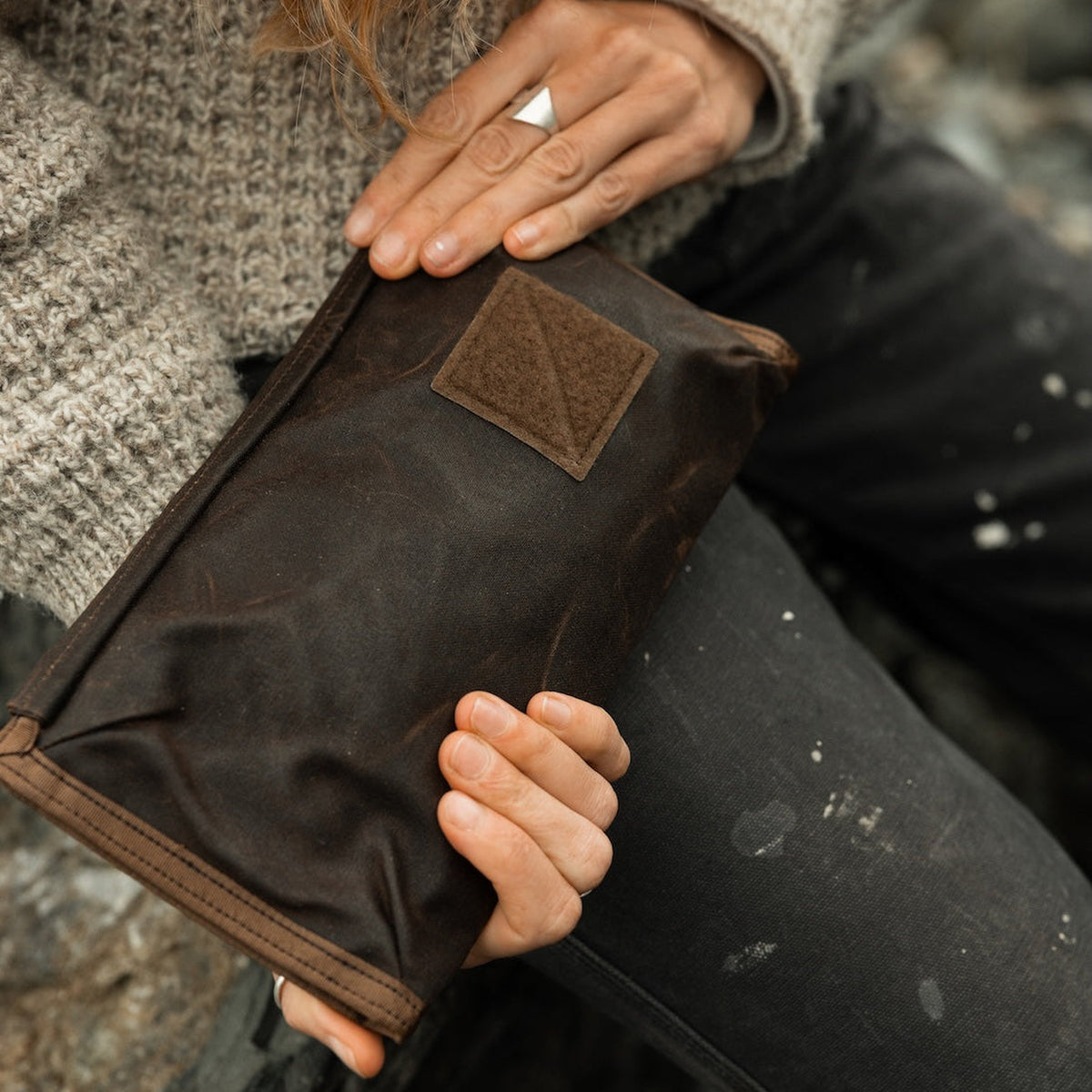Evergoods Civic Access Pouch 1L - Waxed Tan