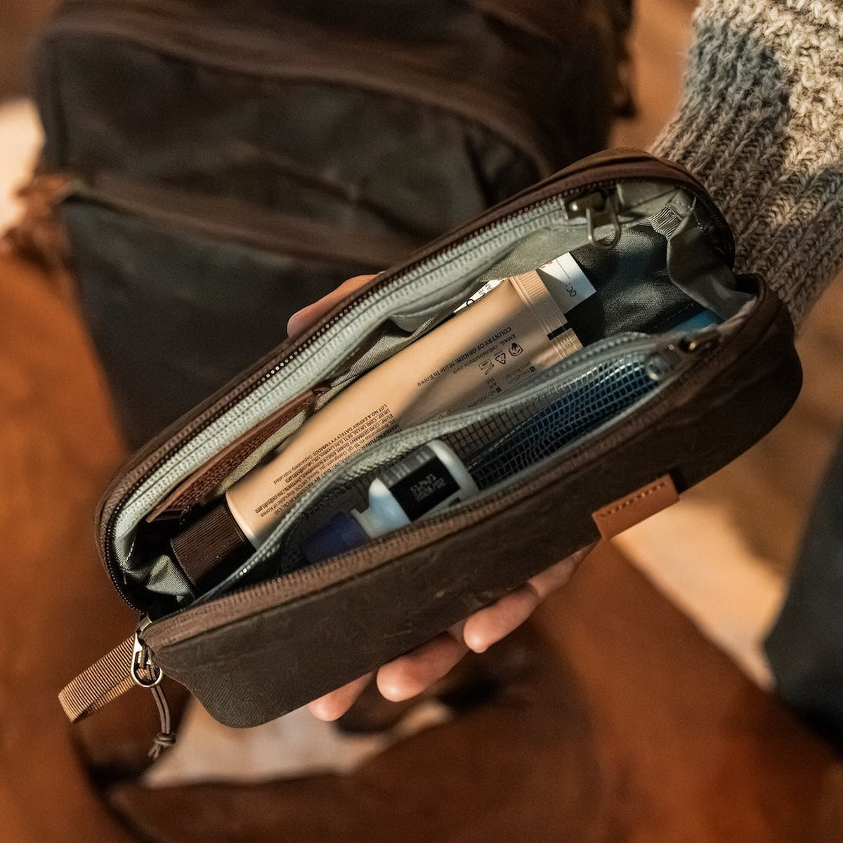 Evergoods Civic Access Pouch 0.5L - Waxed Tan