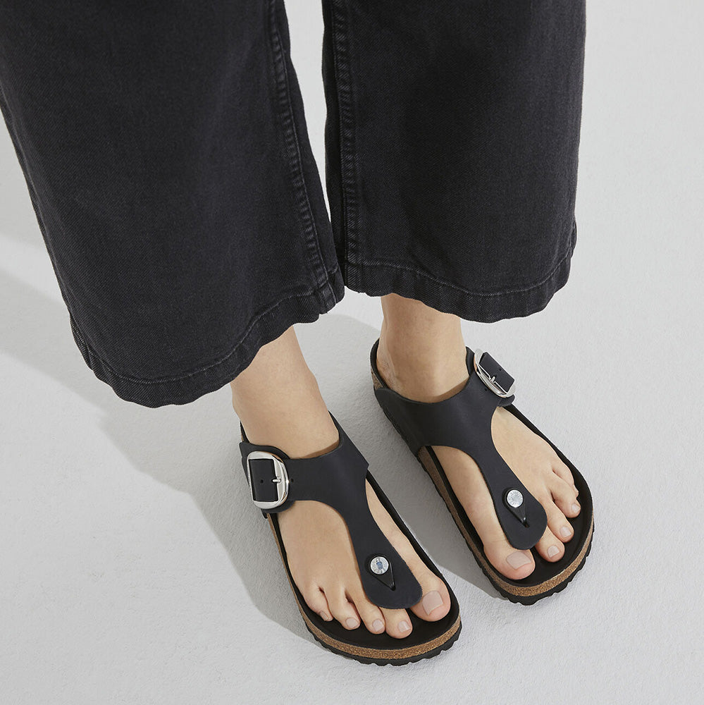 Birkenstock Gizeh Big Buckle Cuir huilé pour femme
