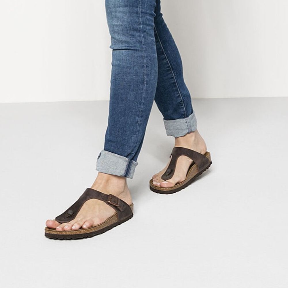 Birkenstock Gizeh Cuir Huilé 