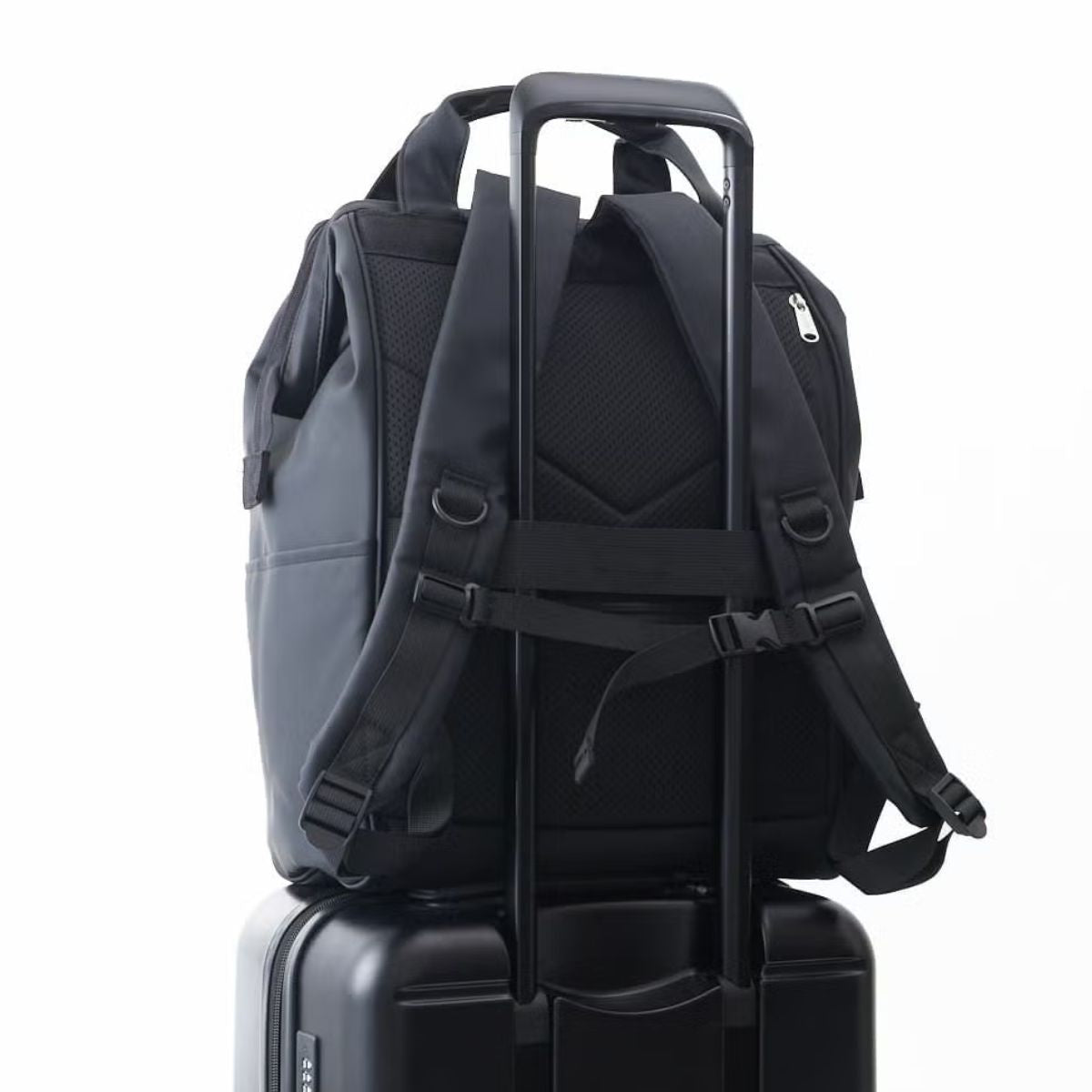anello faux leather hinged clasp backpack Anello Seek Clasp Backpack Regular – Te Koop
