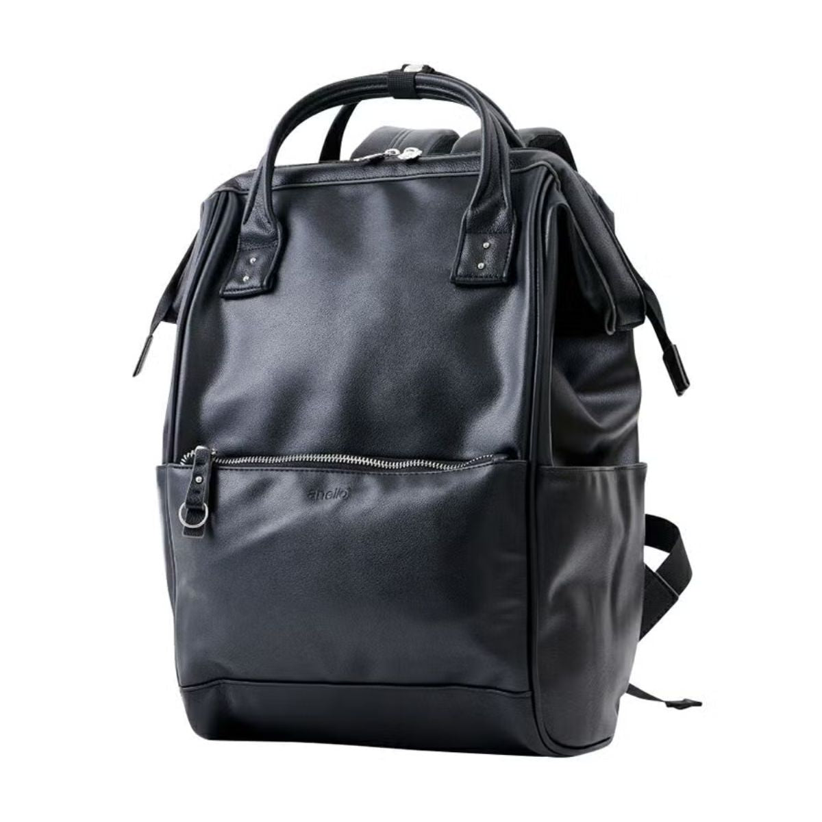 anello leather backpack black AT-C1225 2-Way Tote Backpack, Large Capacity, A4 POST, Black, F at Amazon Women's Clothing store anello Backpack Black Bags &