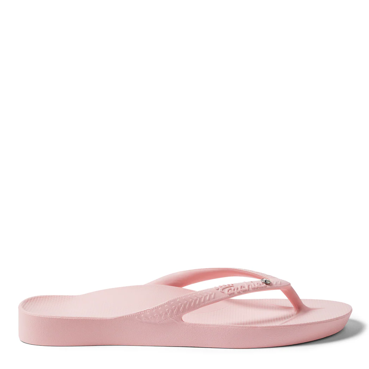 Archies Women's Crystal Arch Support Flip Flops in Pink