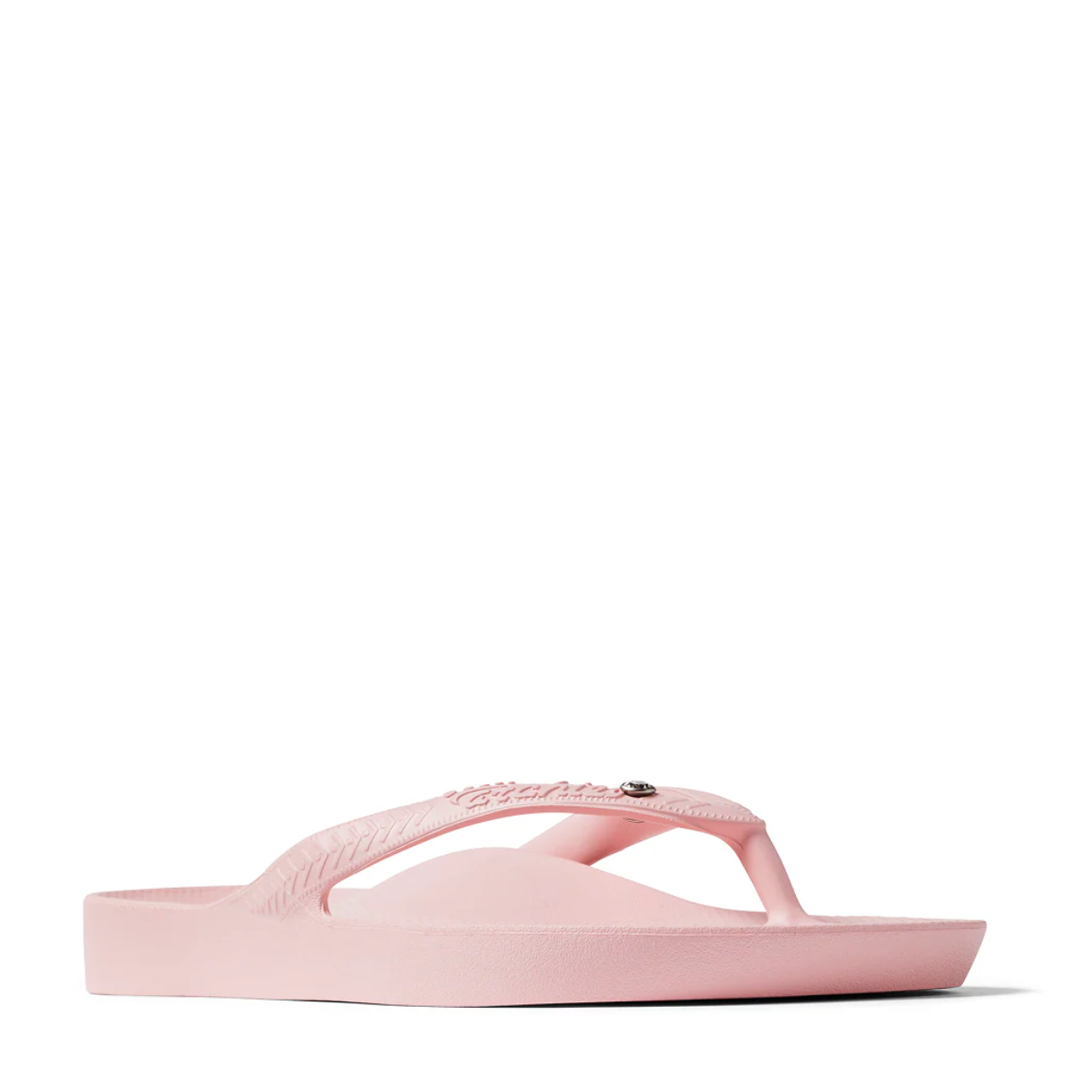 Archies Women's Crystal Arch Support Flip Flops in Pink