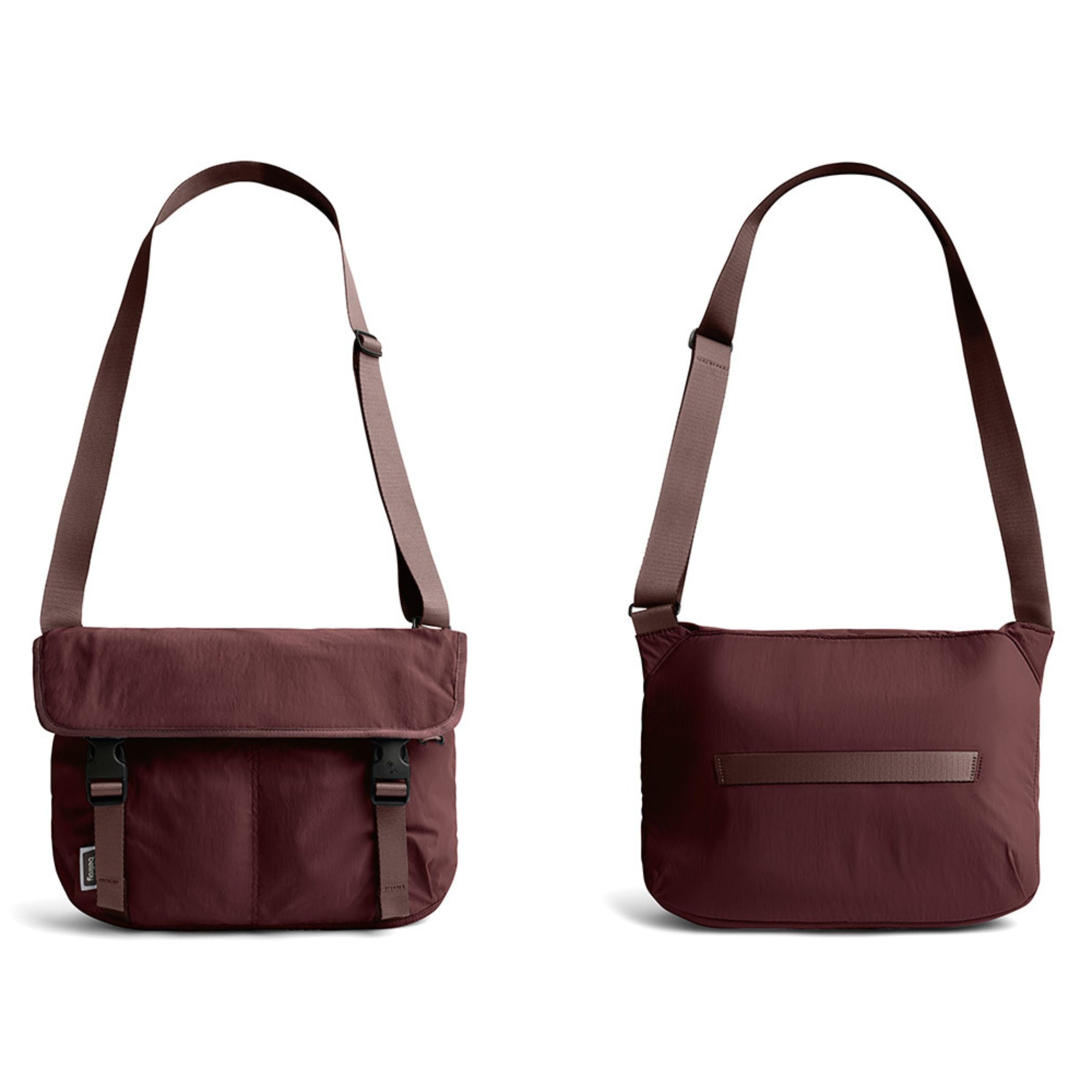 Bellroy Cinch Messenger in Burgundy – Te Koop