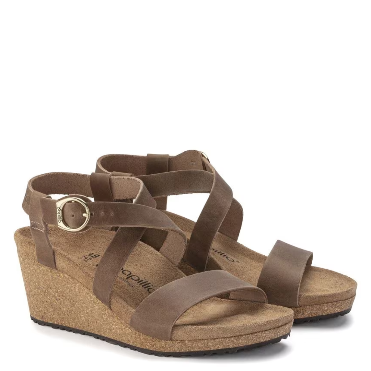 Birkenstock Women's Sibyl Ring-Buckle Oiled Leather in Cognac (Narrow Width)