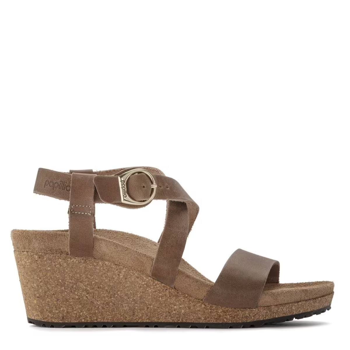 Birkenstock Women's Sibyl Ring-Buckle Oiled Leather in Cognac (Narrow Width)