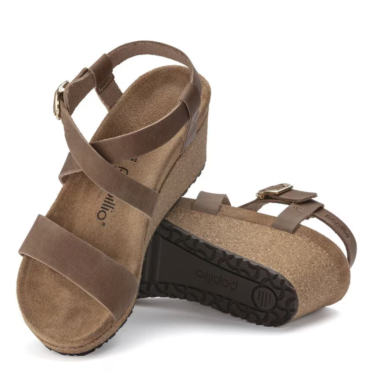 Birkenstock Women's Sibyl Ring-Buckle Oiled Leather in Cognac (Narrow Width)