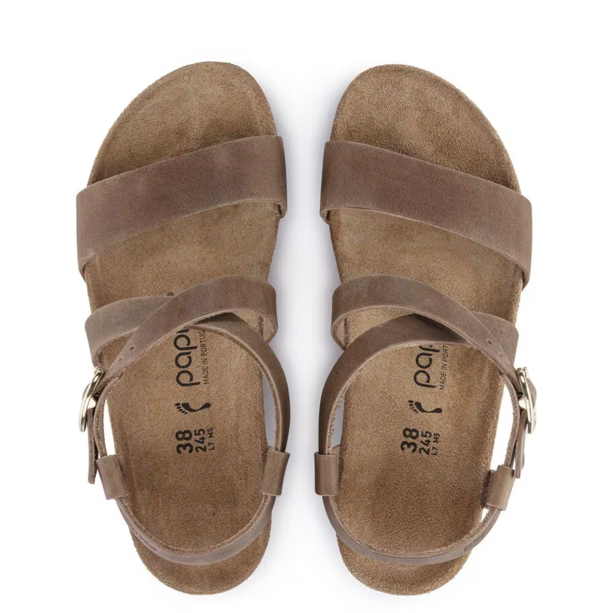 Birkenstock Women's Sibyl Ring-Buckle Oiled Leather in Cognac (Narrow Width)