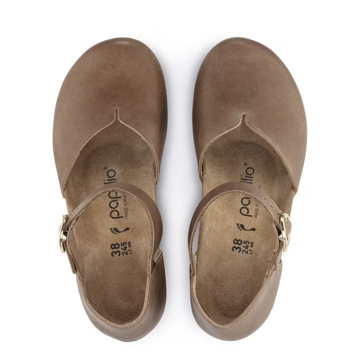 Birkenstock Women's Mary Ring-Buckle Oiled Leather in Cognac (Narrow Width)