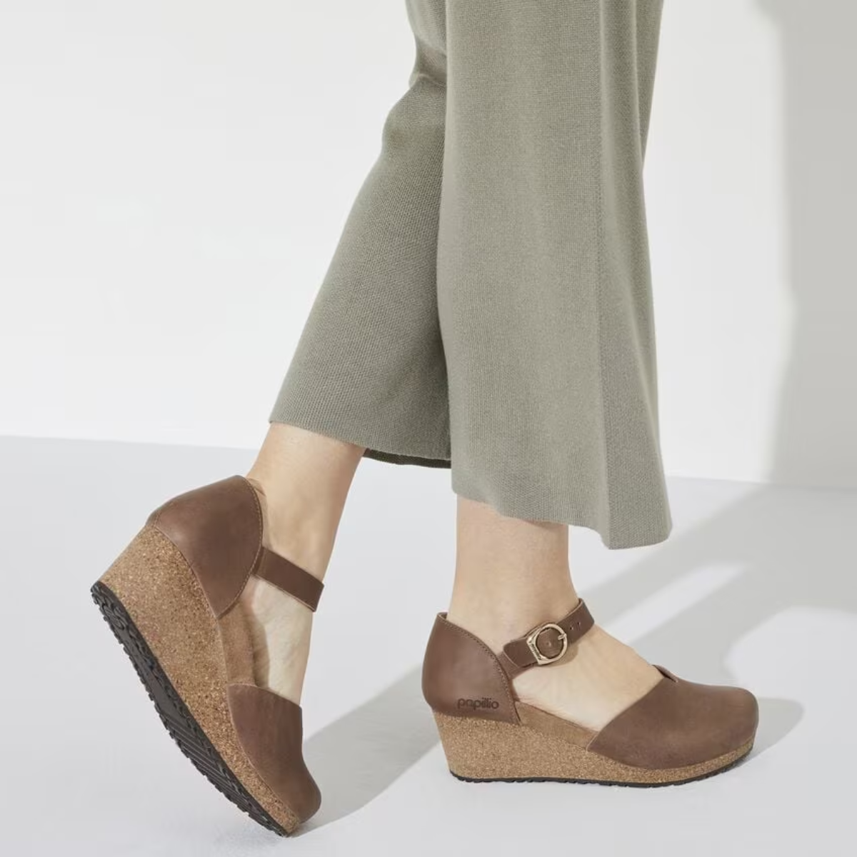 Birkenstock Women's Mary Ring-Buckle Oiled Leather in Cognac (Narrow Width)