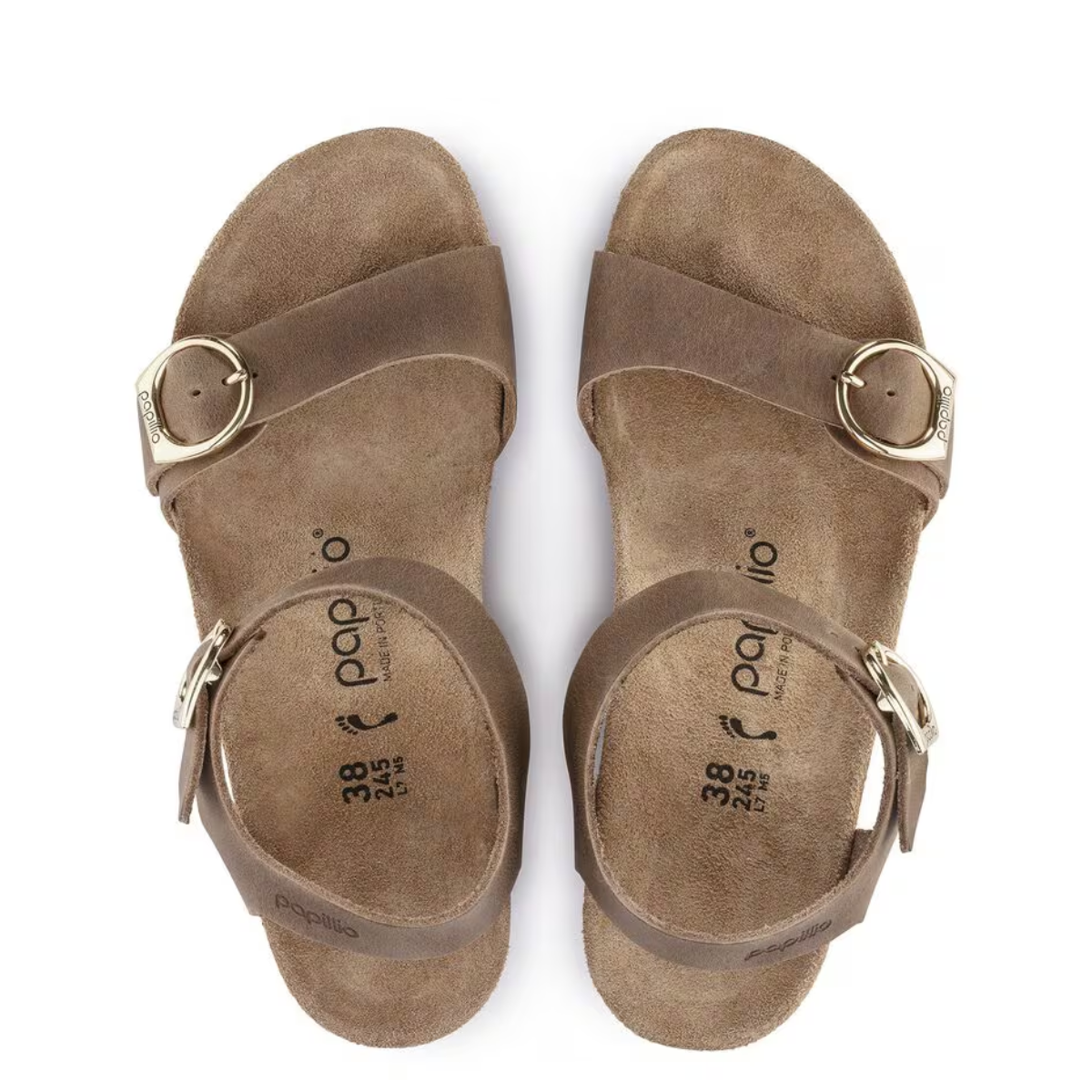Birkenstock Women's Soley Ring-Buckle Oiled Leather in Cognac (Narrow Width)
