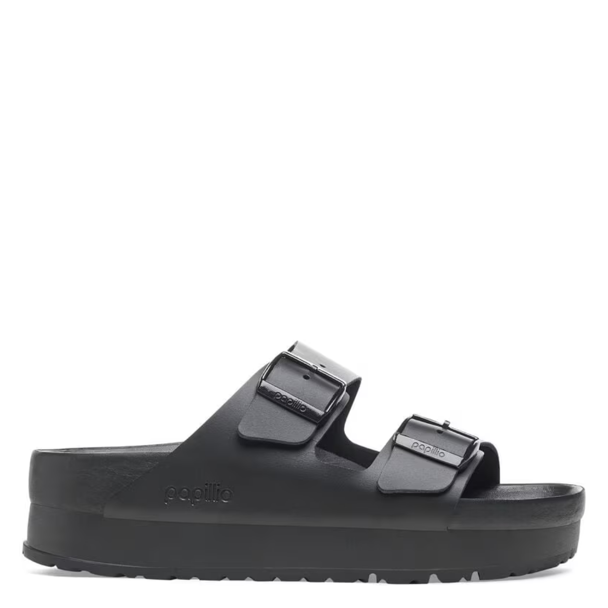 Birkenstock Women's Arizona Flex Platform Leather in Black
