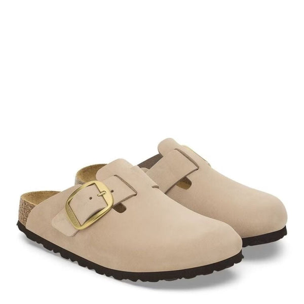【BIRKENSTOCK 】 BOSTON BIG BUCKLE 39 25 Boston Big Buckle Nubuck Leather Sandcastle | BIRKENSTOCK