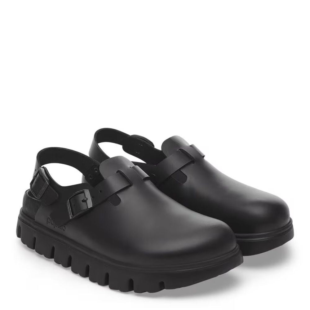 Birkenstock Women's Tokio Chunky Leather in Black (Narrow Width)