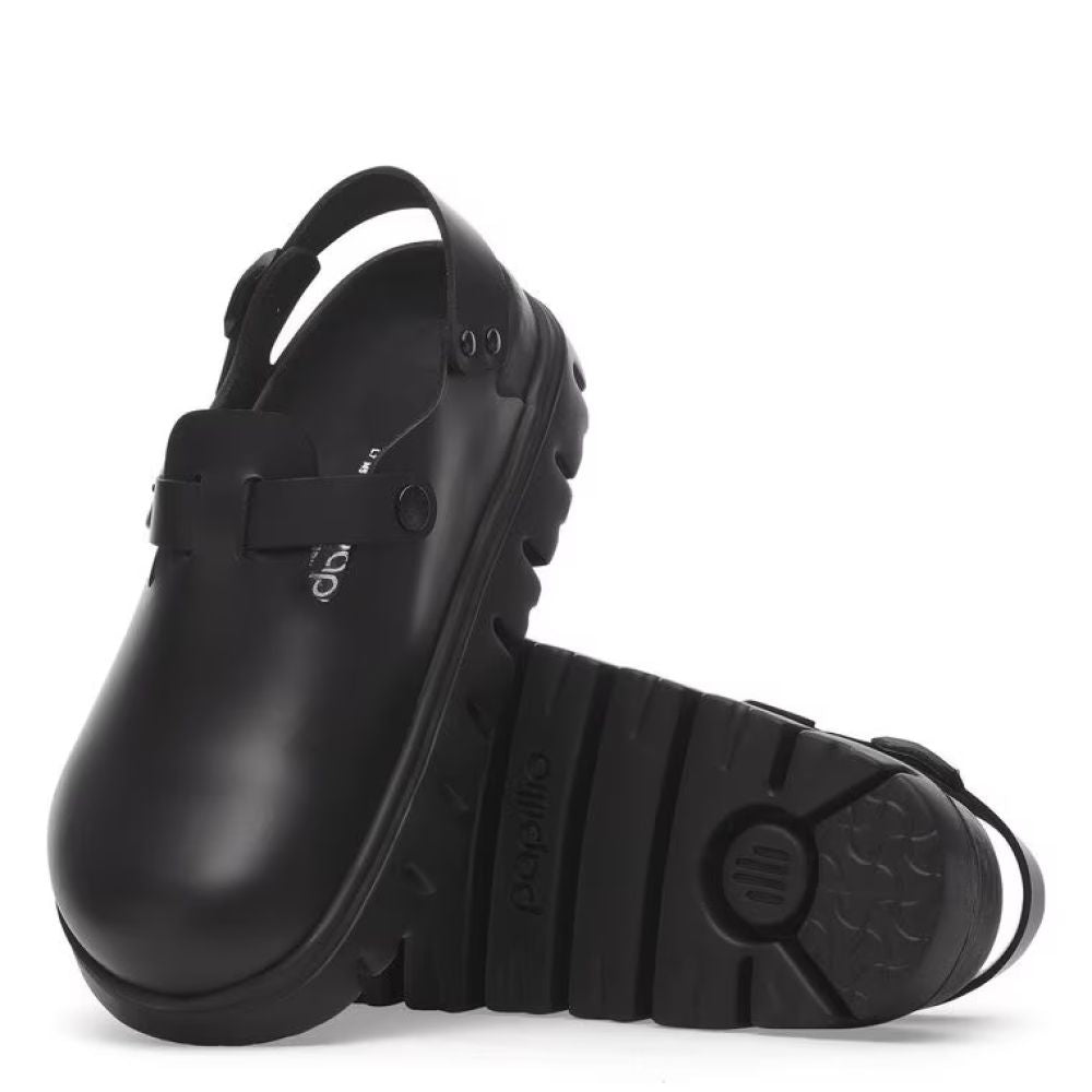 Birkenstock Women's Tokio Chunky Leather in Black (Narrow Width)