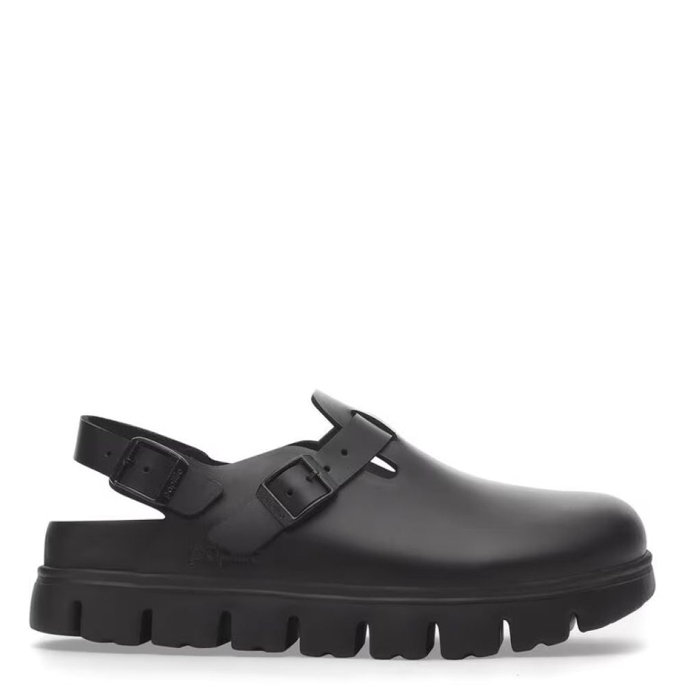 Birkenstock Women's Tokio Chunky Leather in Black (Narrow Width)