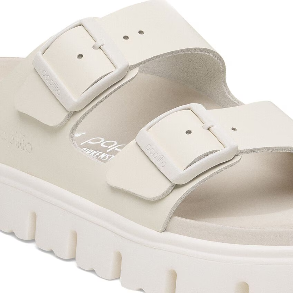 Birkenstock Women's Arizona Chunky Leather in Eggshell