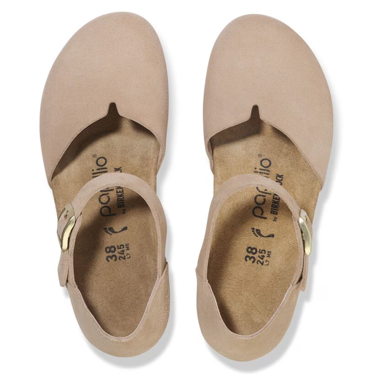 Birkenstock Mary Suede Leather in Warm Sand
