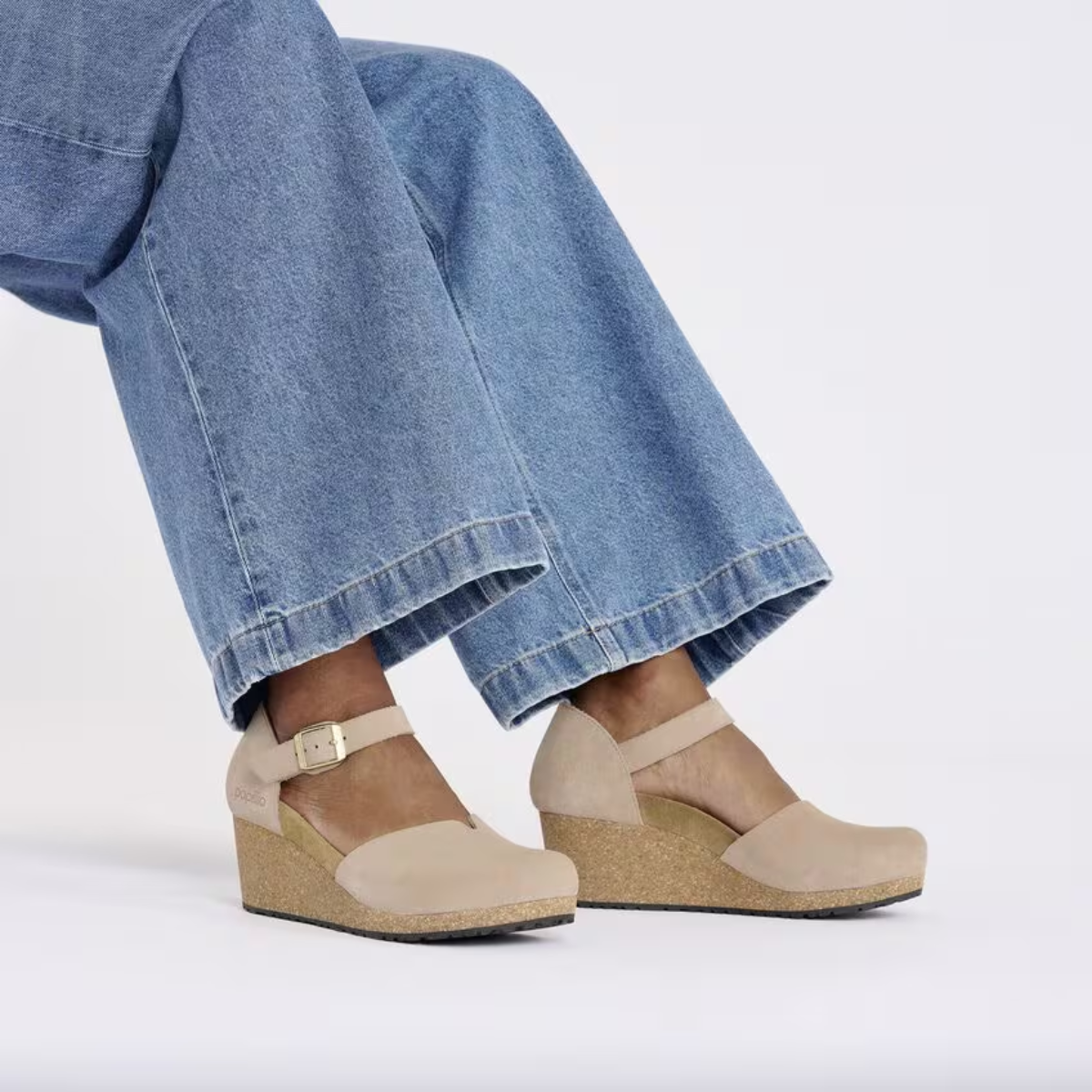 Birkenstock Mary Suede Leather in Warm Sand