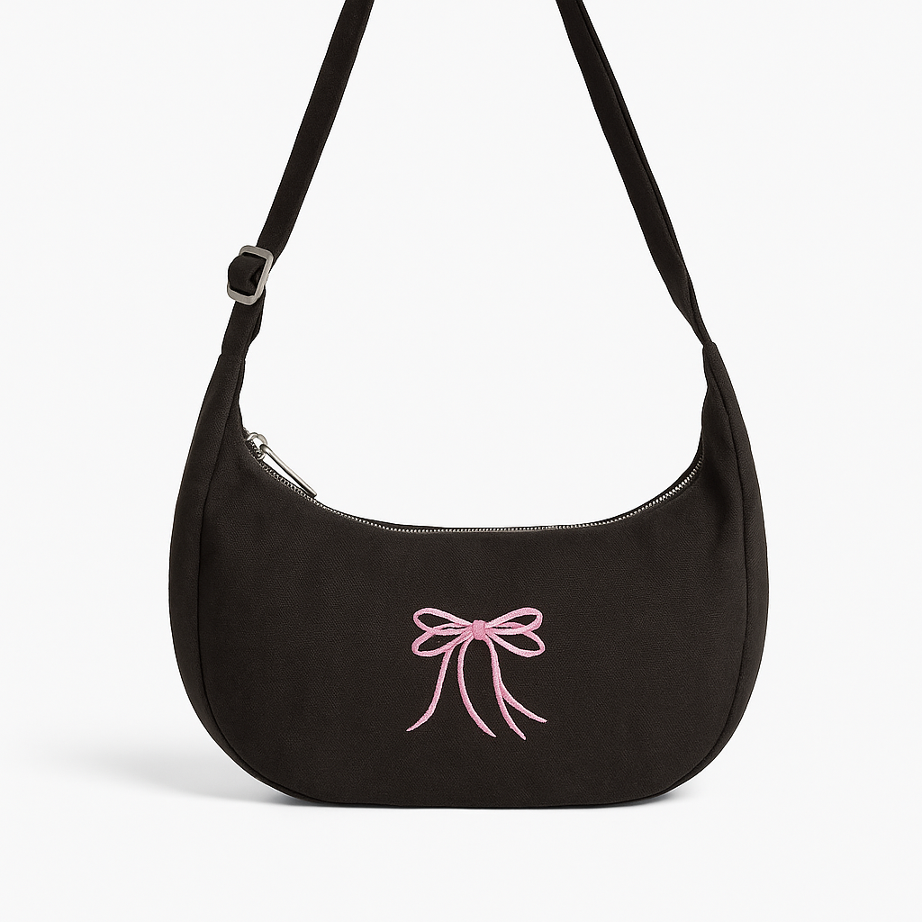 Baggu Medium Denim Crescent Bag Custom
