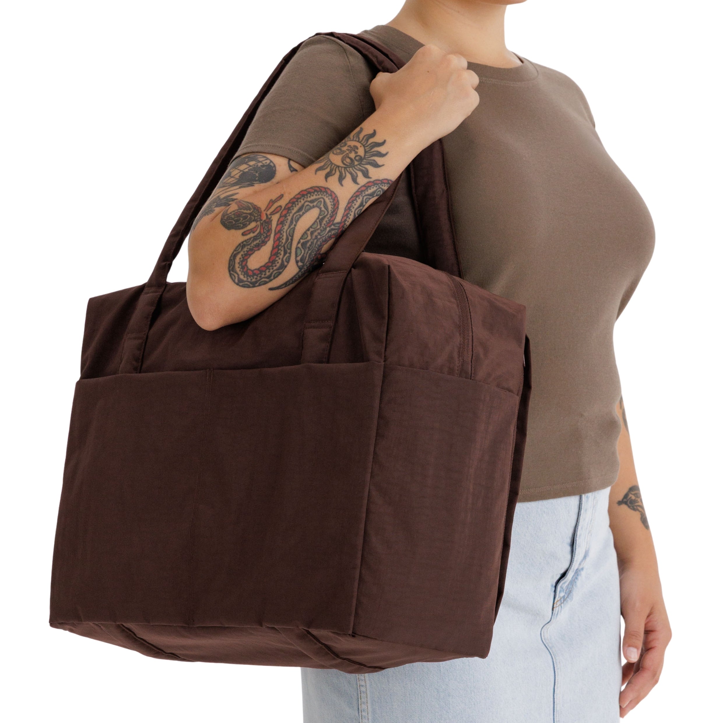 Baggu Cloud Carry-On - Coffee – Te Koop