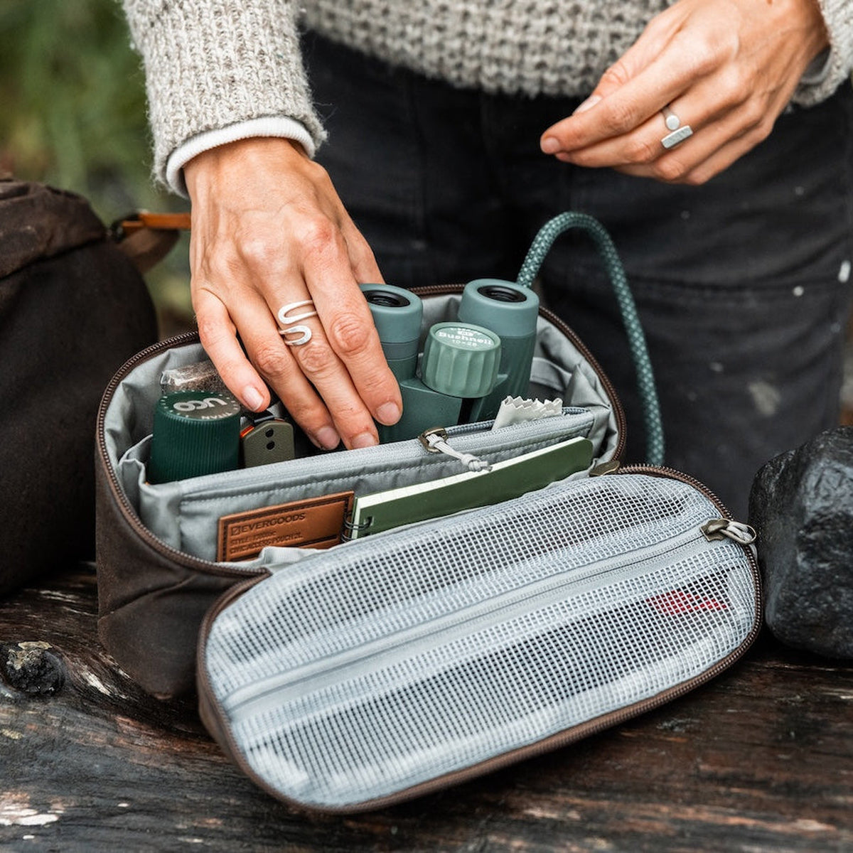 Evergoods Civic Access Pouch 2L - Waxed Tan