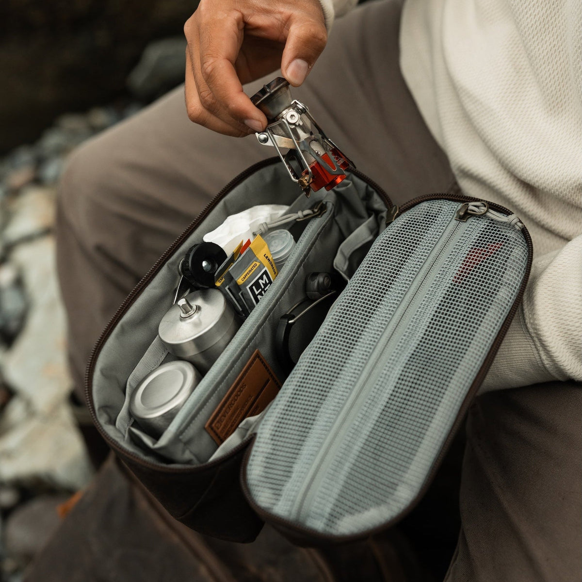 Evergoods Civic Access Pouch 2L - Waxed Tan