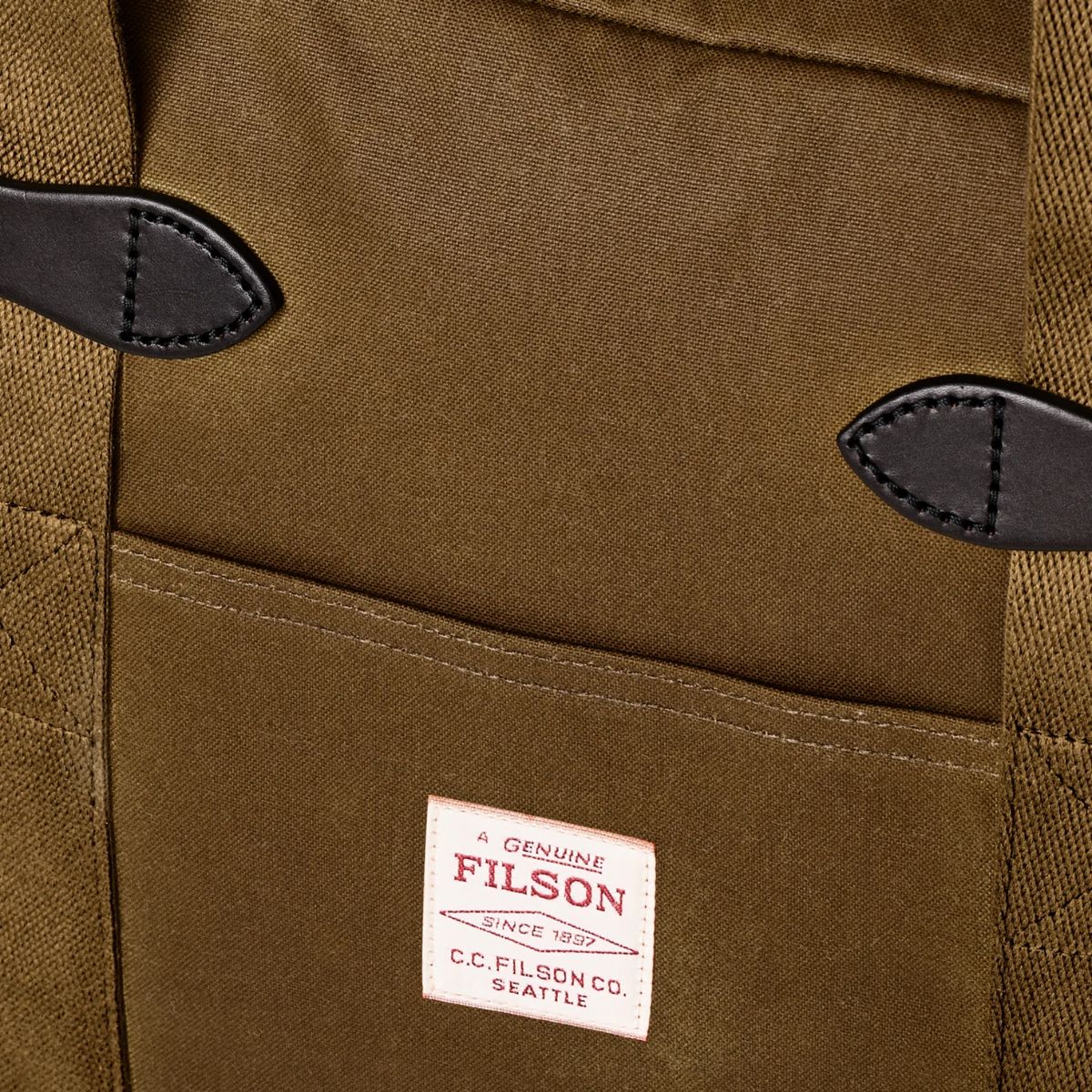 Filson Tin Cloth Zipper Tote Bag