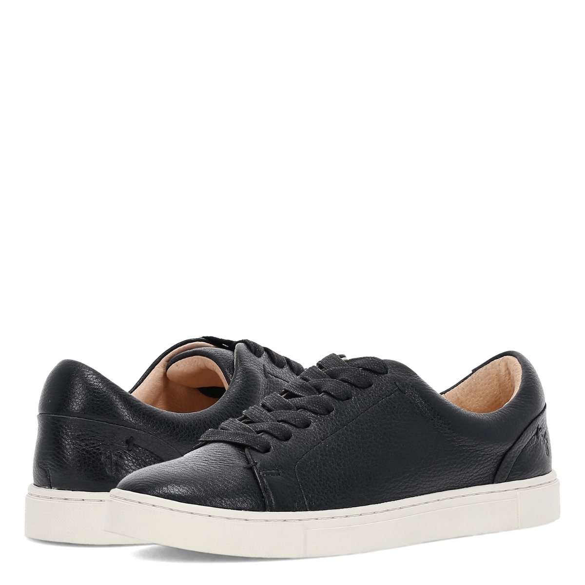 Frye Women's Ivy Low lace in Black/Polished Soft Full Grain