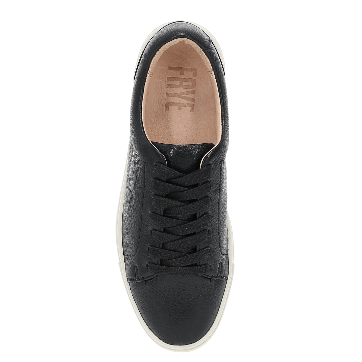 Frye Women's Ivy Low lace in Black/Polished Soft Full Grain