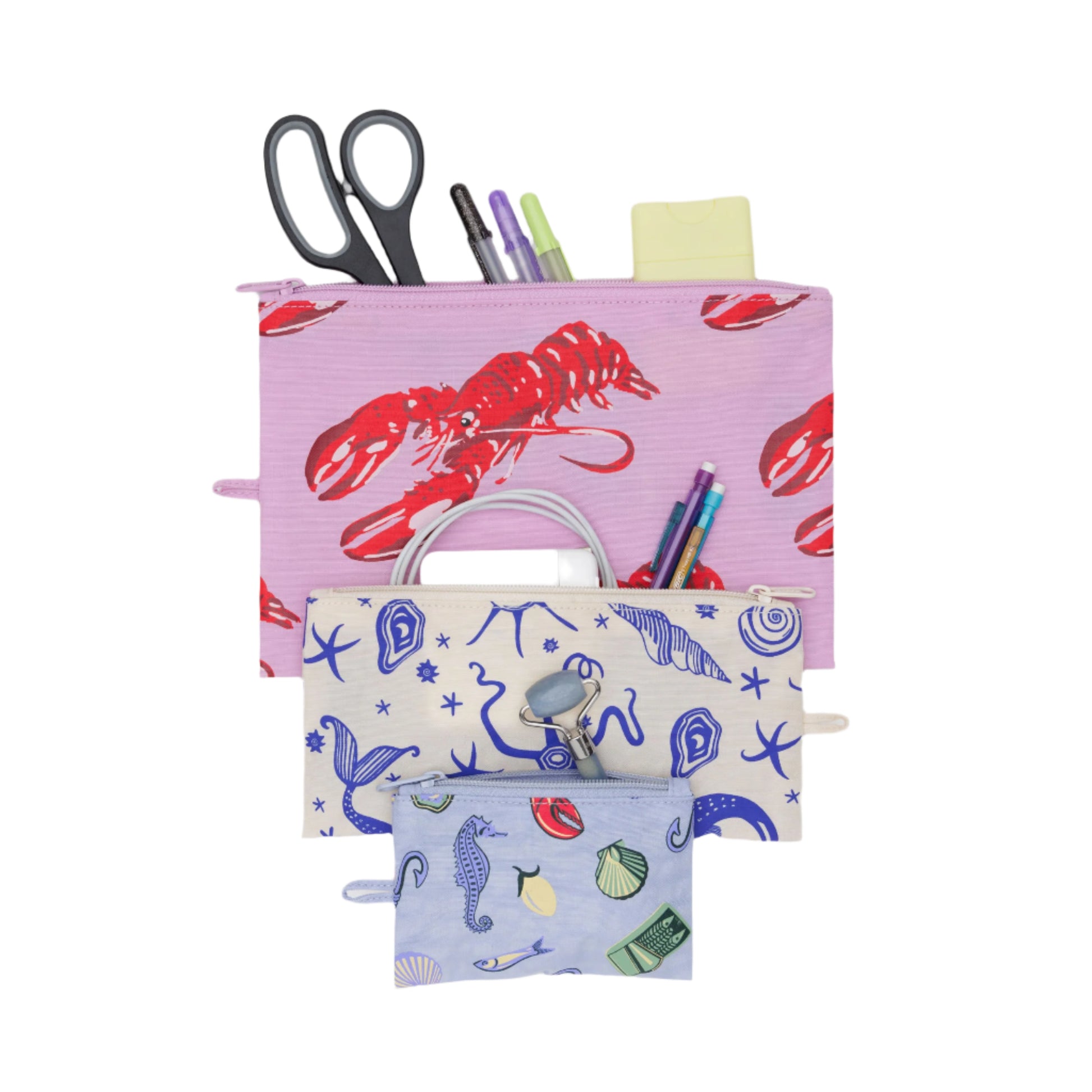 Baggu Flat Pouch Set