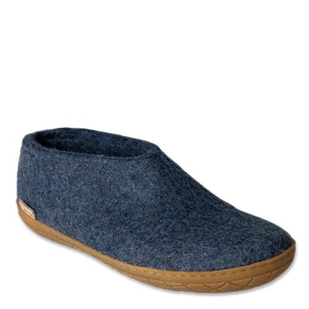 Glerups Shoe Natural Rubber Sole in Denim