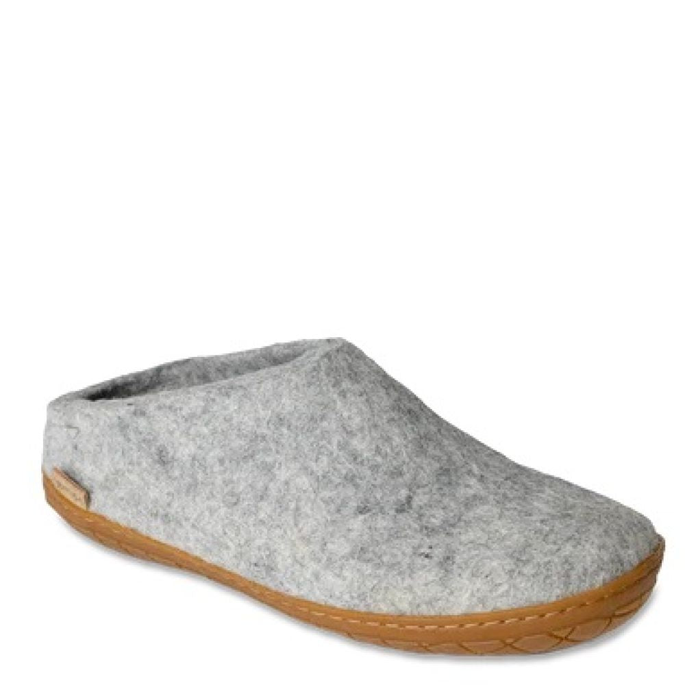 Glerups Open Heel Natural Rubber Sole in Grey