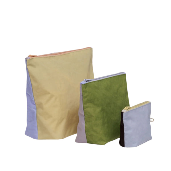Baggu Go Pouch Set in Pastels Colorblock – Te Koop