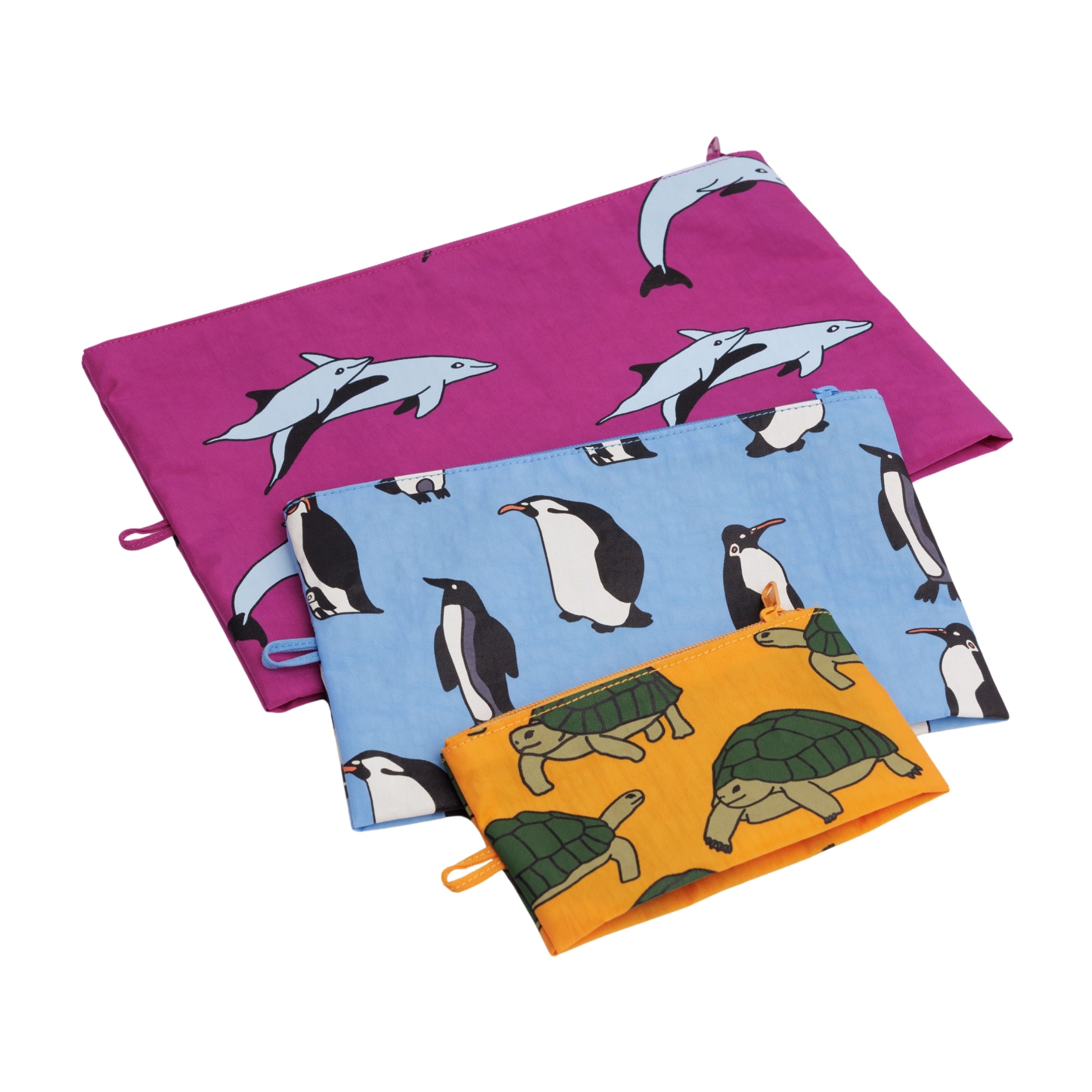 Baggu Go Pouch Set in Vacation Animals – Te Koop