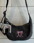 Baggu Medium Denim Crescent Bag Custom