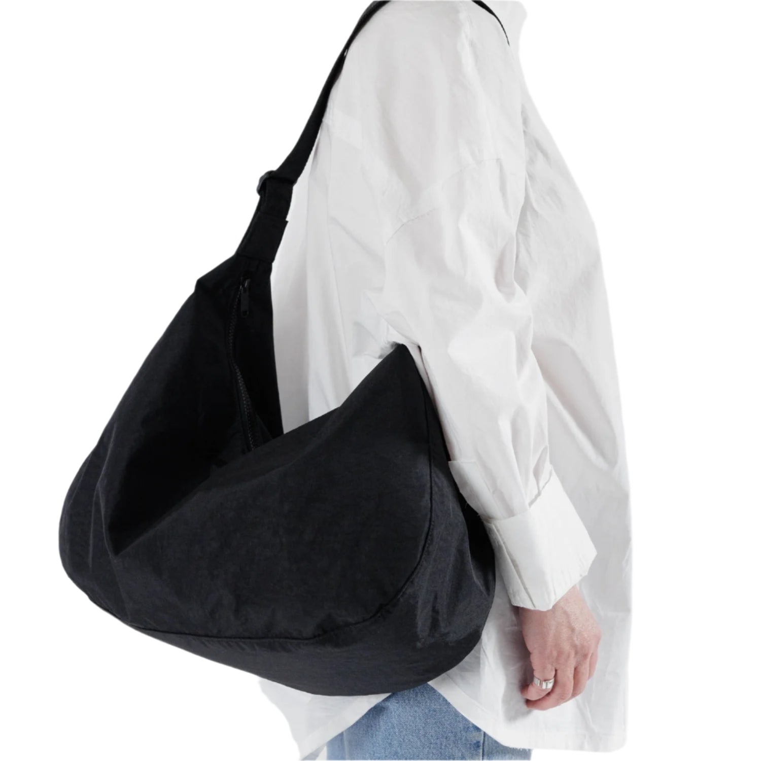 Baggu Grand sac en forme de croissant en nylon