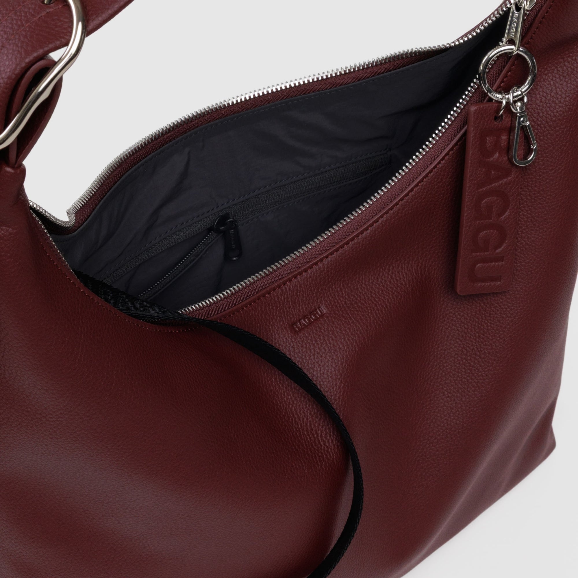 Baggu Recycled Leather Shoulder Bag