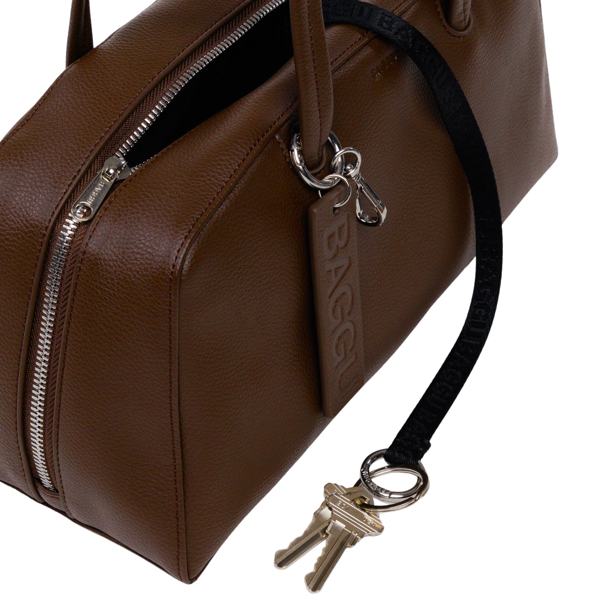 Baggu Recycled Leather Bowler Bag