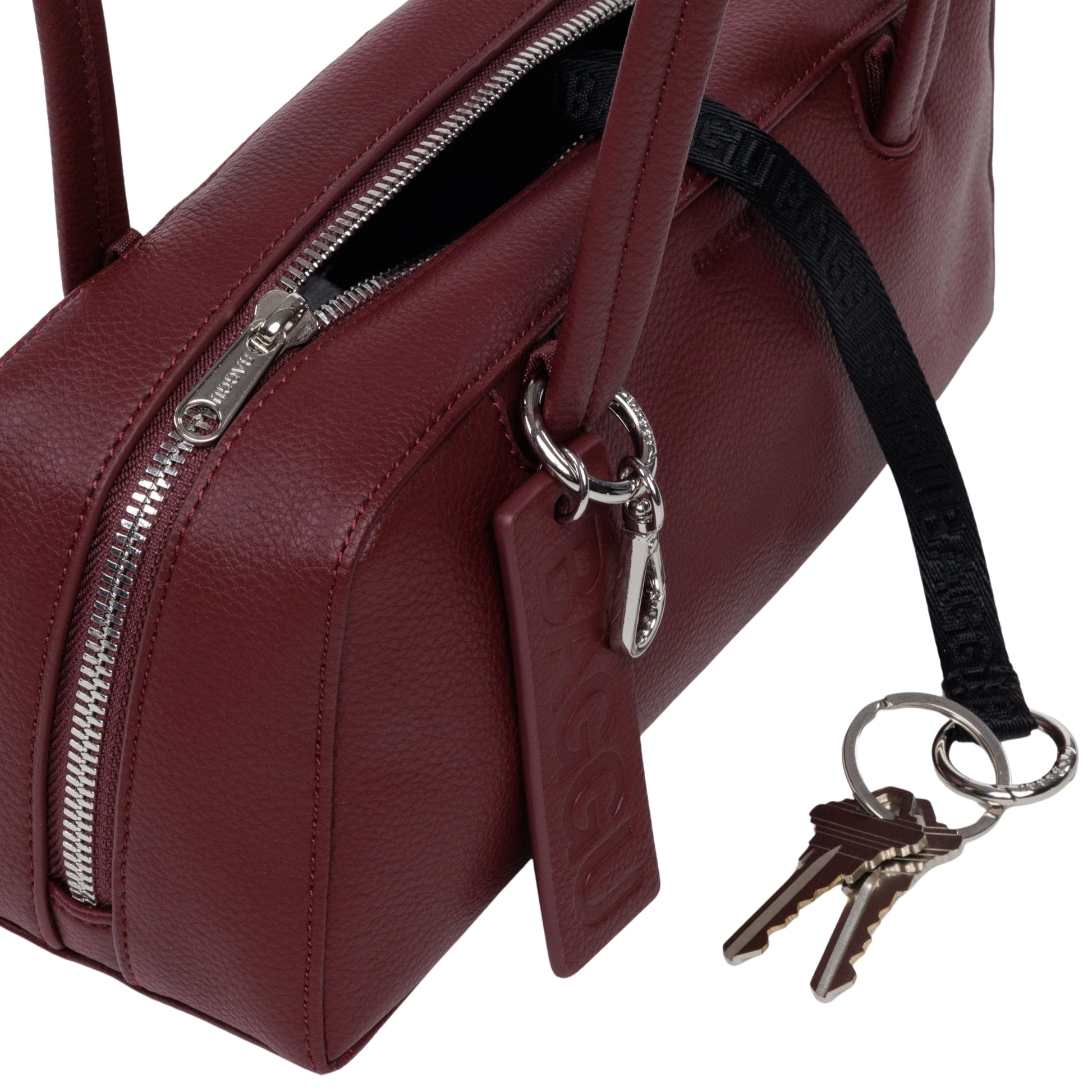 Baggu Recycled Leather Bowler Bag