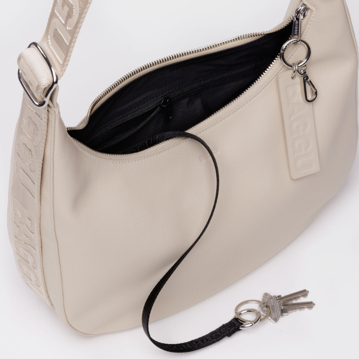 Baggu Medium Recycled Leather Crescent Bag